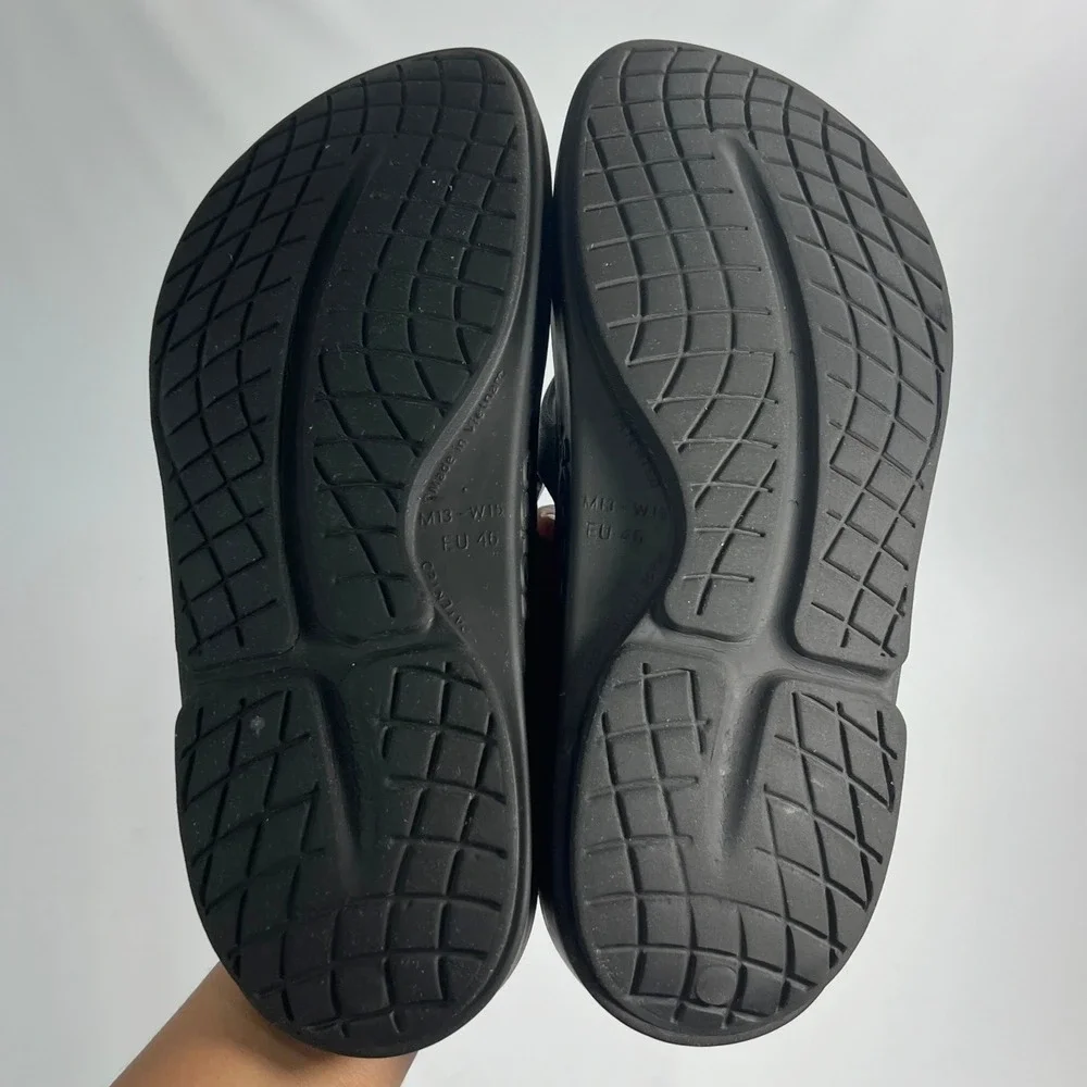 OOFOS OOriginal Sport Unisex Mens 13 Womens 15 BlackGraphite Recovery Flip-Flops